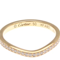 Cartier Ballerina Diamond Ring Pink Gold (18K) Fashion Diamond Band Ring Pink Gold