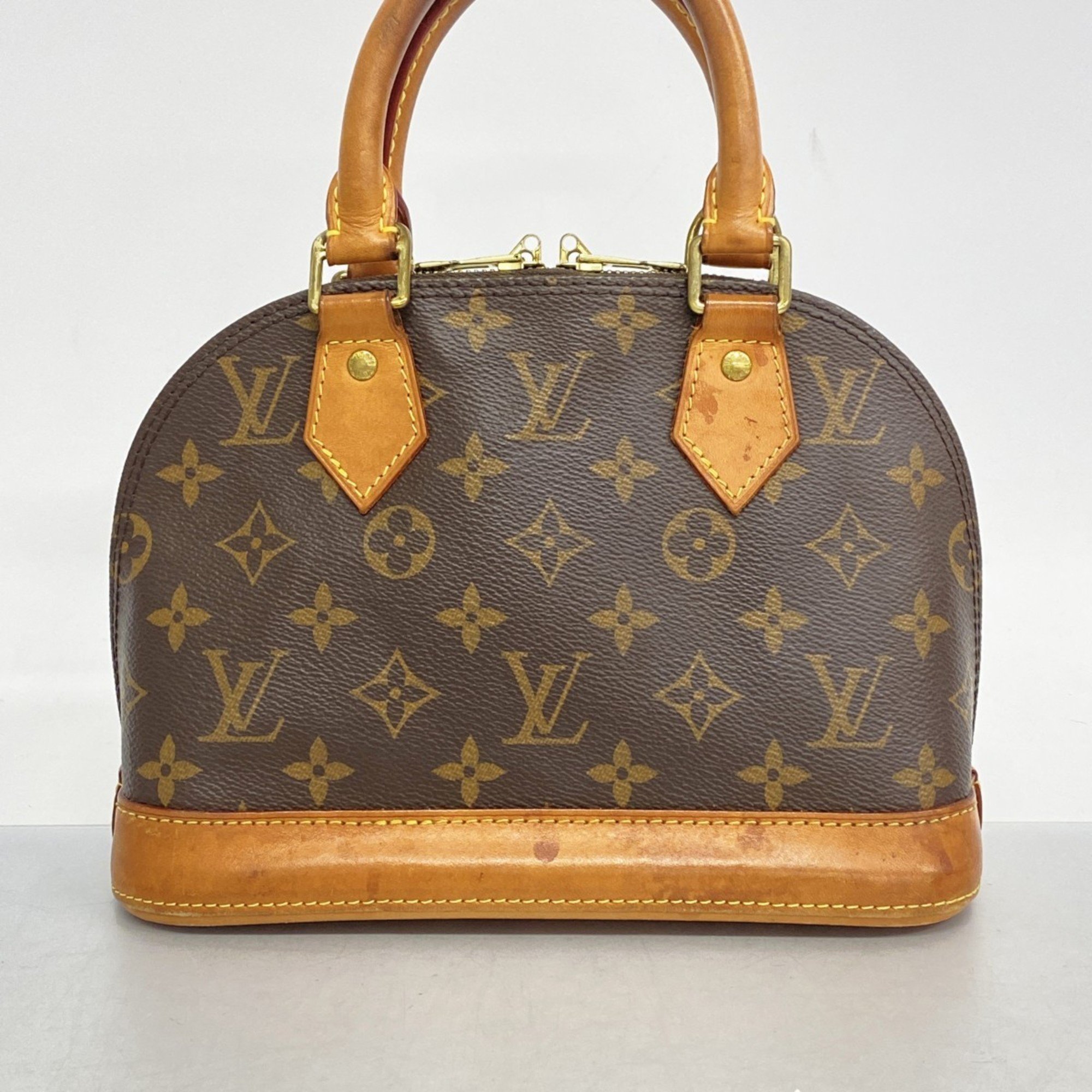 Louis Vuitton Handbag Monogram Alma BB M46990 Brown Ladies