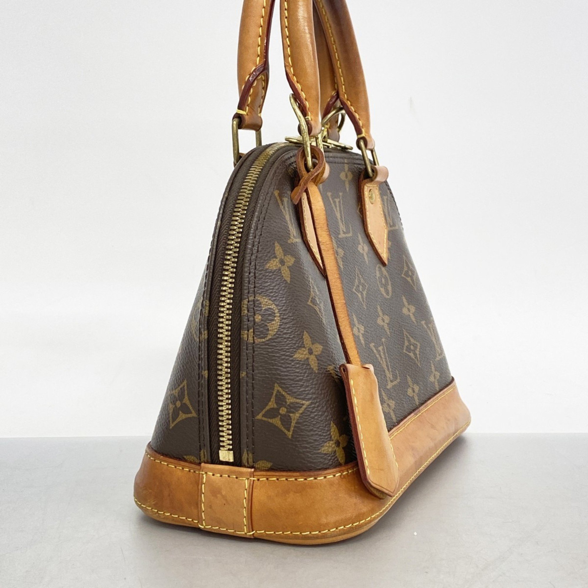 Louis Vuitton Handbag Monogram Alma BB M46990 Brown Ladies