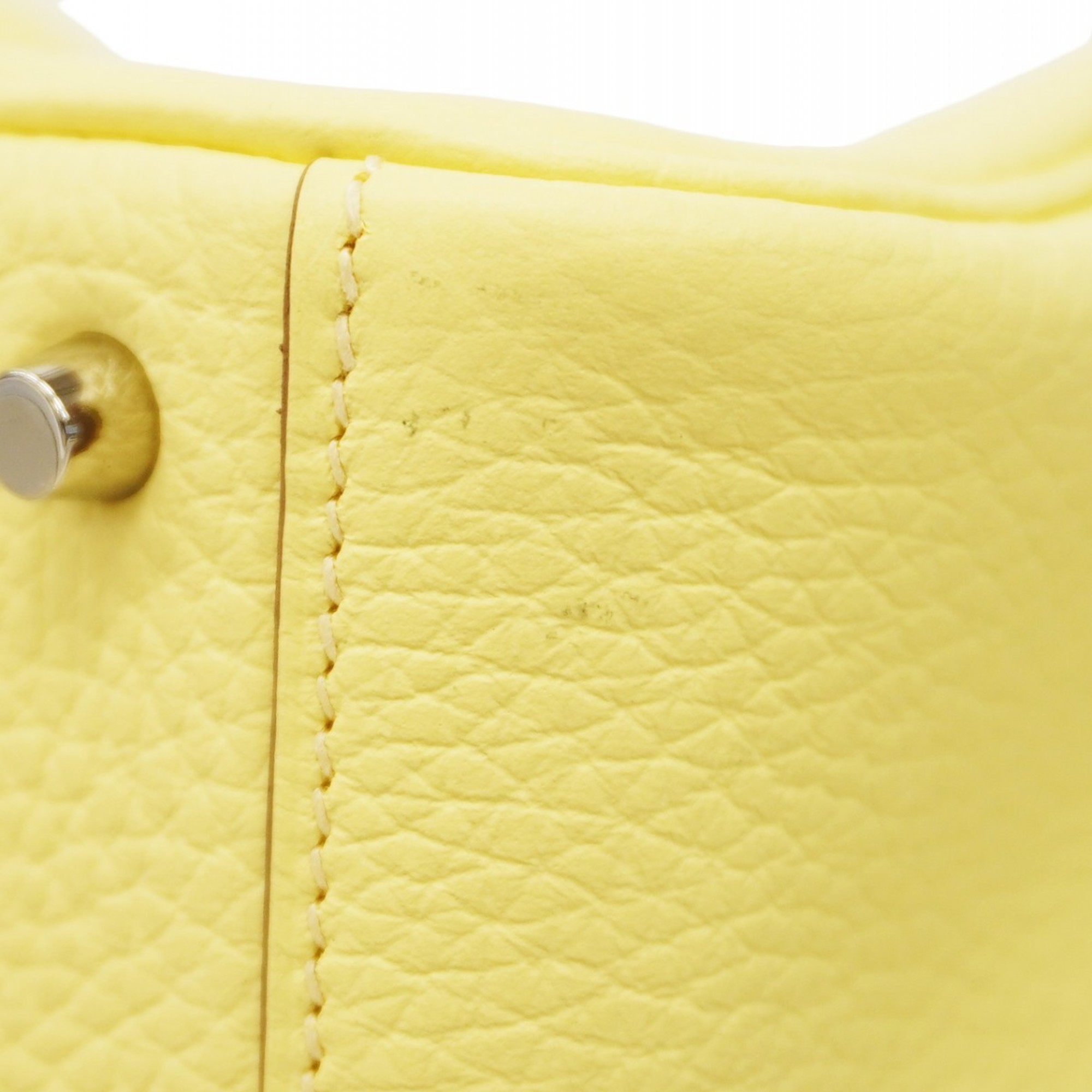 Hermes Shoulder Bag Lindy Taurillon Clemence Jaune Milton W Engraved Ladies