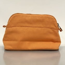 Hermes Pouch Bolide Canvas Orange Women's