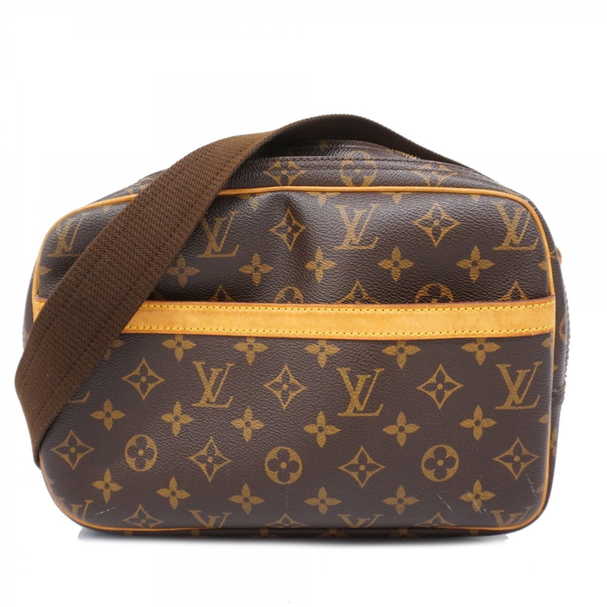 Louis Vuitton Shoulder Bag Monogram Reporter PM M45254 Brown Ladies