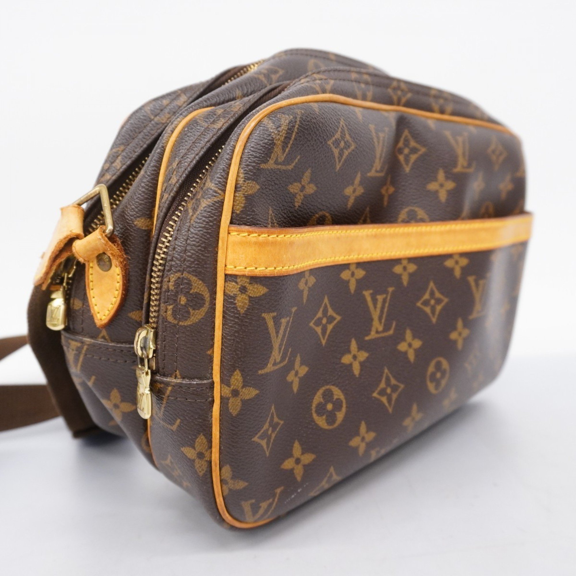 Louis Vuitton Shoulder Bag Monogram Reporter PM M45254 Brown Ladies