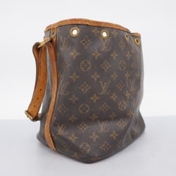 Louis Vuitton Shoulder Bag Monogram Petit Noe M42226 Brown Ladies