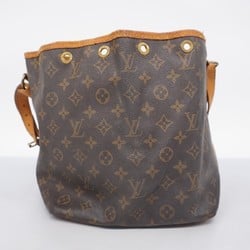 Louis Vuitton Shoulder Bag Monogram Petit Noe M42226 Brown Ladies