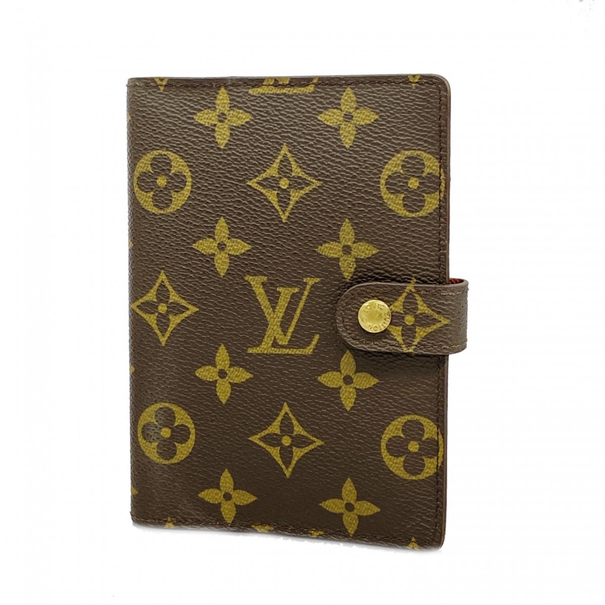 Louis Vuitton Notebook Cover Monogram Agenda PM R20005 Brown Men's Women's