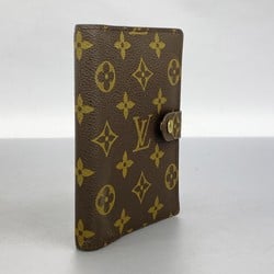 Louis Vuitton Notebook Cover Monogram Agenda PM R20005 Brown Men's Women's