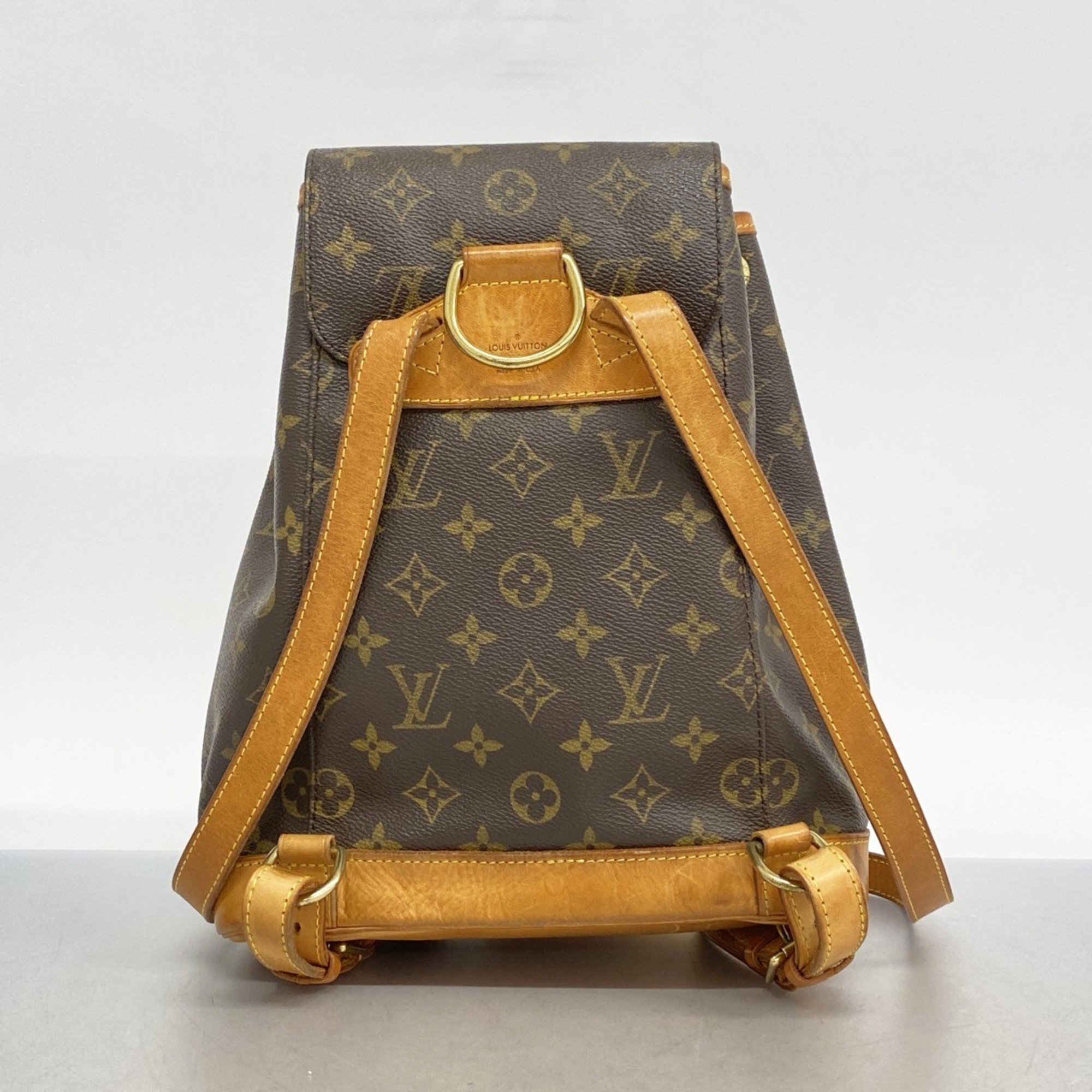 Louis Vuitton Backpack Daypack Monogram Montsouris MM M51136 Brown Women's