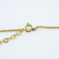 Christian Dior Necklace Square GP Plated Gold Ladies