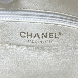 Chanel handbag sport canvas white grey ladies