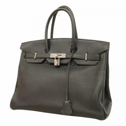 Hermes handbag Birkin 35 Taurillon Clemence black G stamp ladies