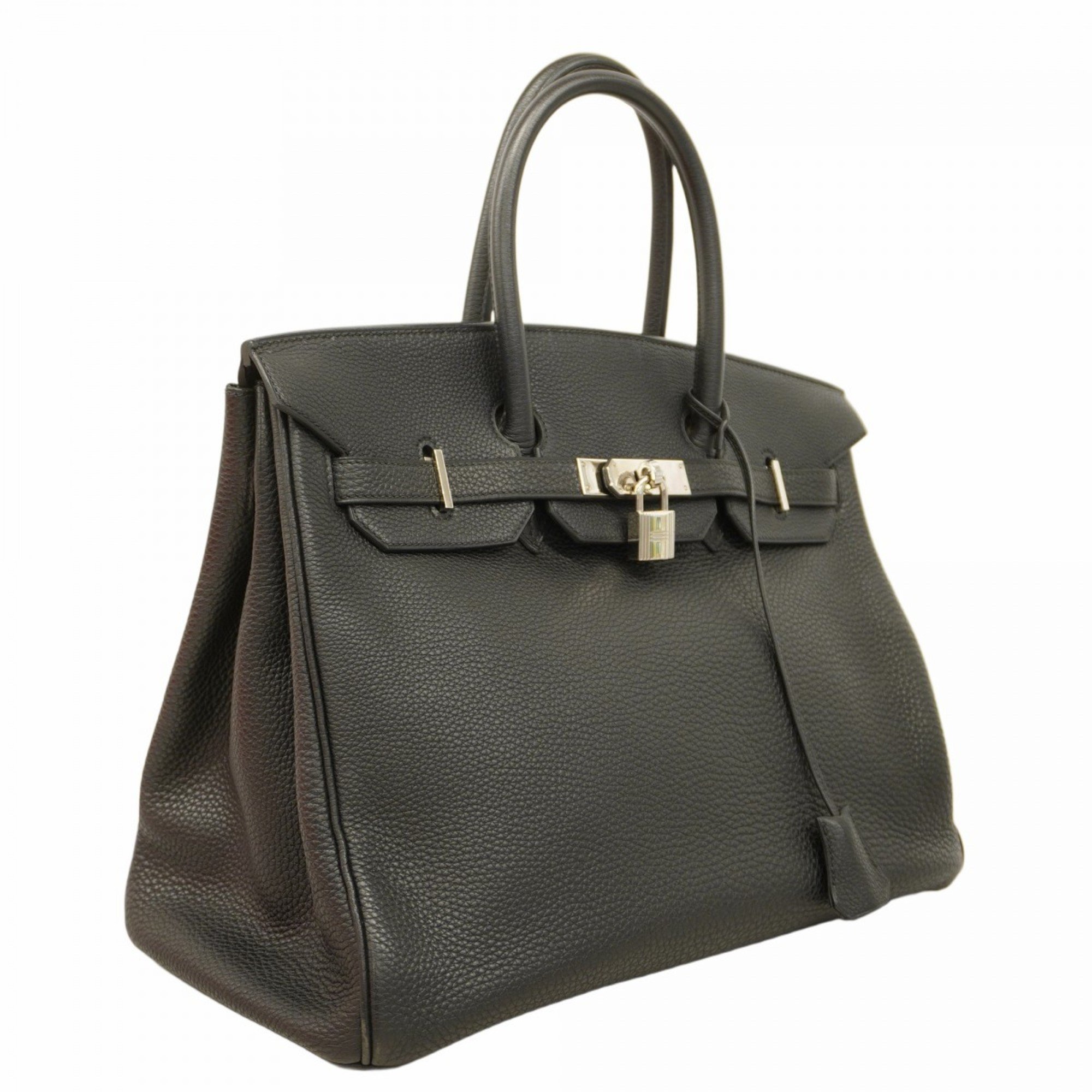 Hermes handbag Birkin 35 Taurillon Clemence black G stamp ladies