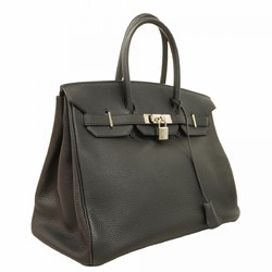 Hermes handbag Birkin 35 Taurillon Clemence black G stamp ladies