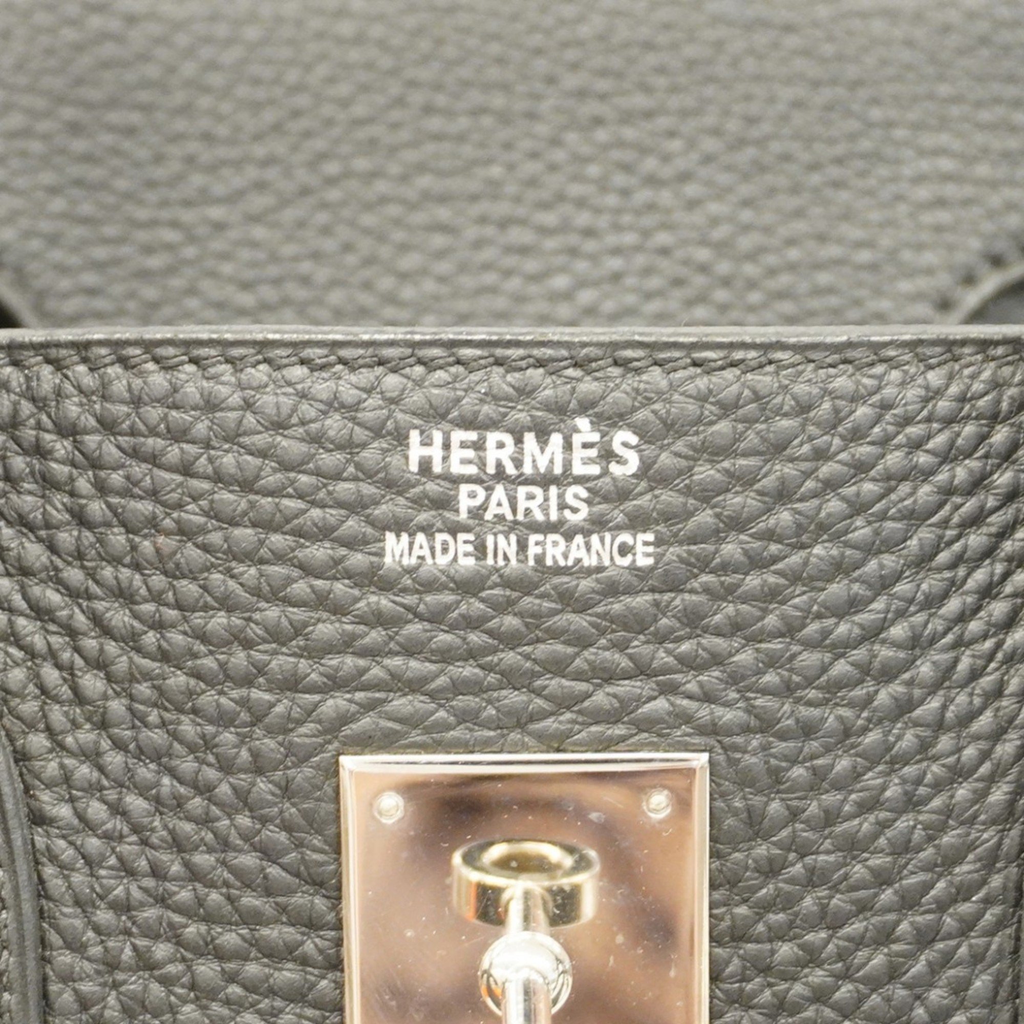 Hermes handbag Birkin 35 Taurillon Clemence black G stamp ladies