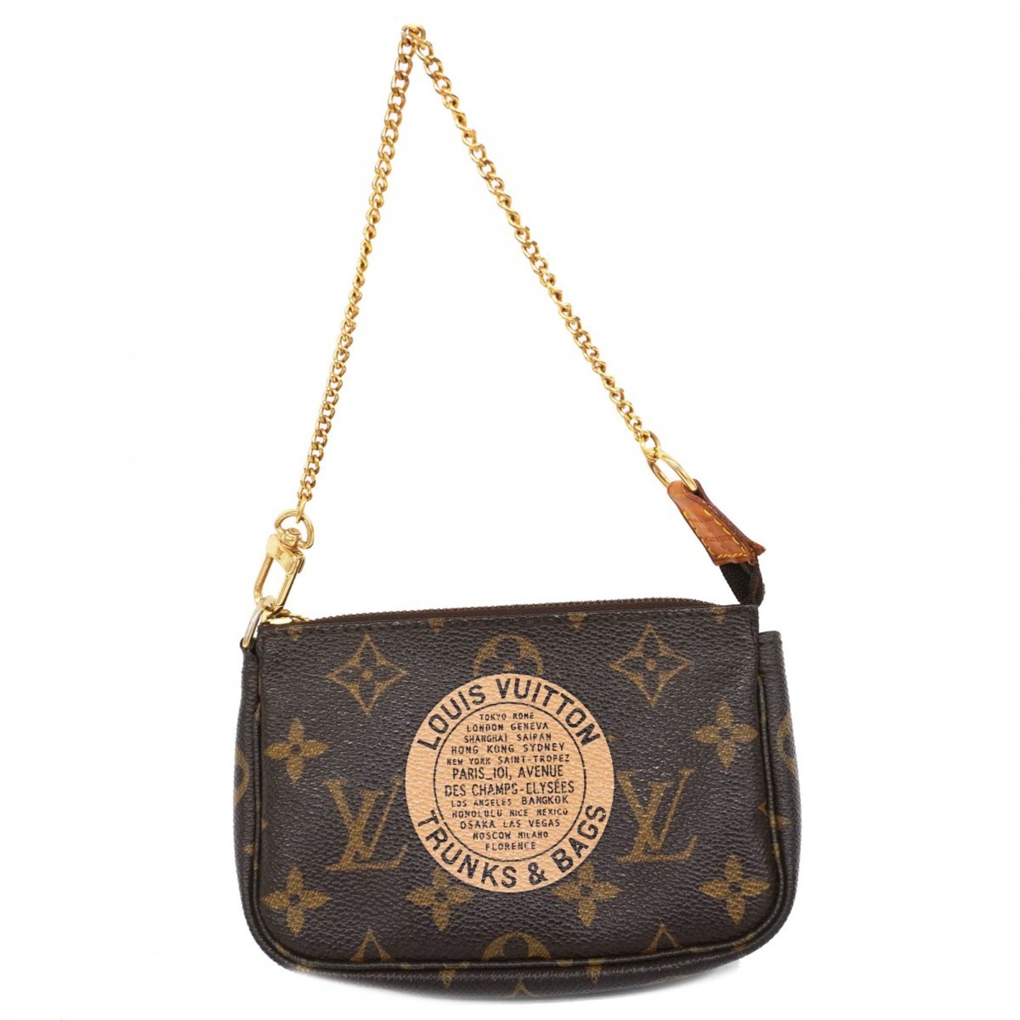 Louis Vuitton Pouch Monogram T&B Pochette Accessoires M60153 Brown Women's