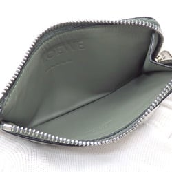 Loewe Coin Case Card Holder Men's Khaki Soft Grain Calf C660Z40X05 Purse Fragment L-Shaped A2236548