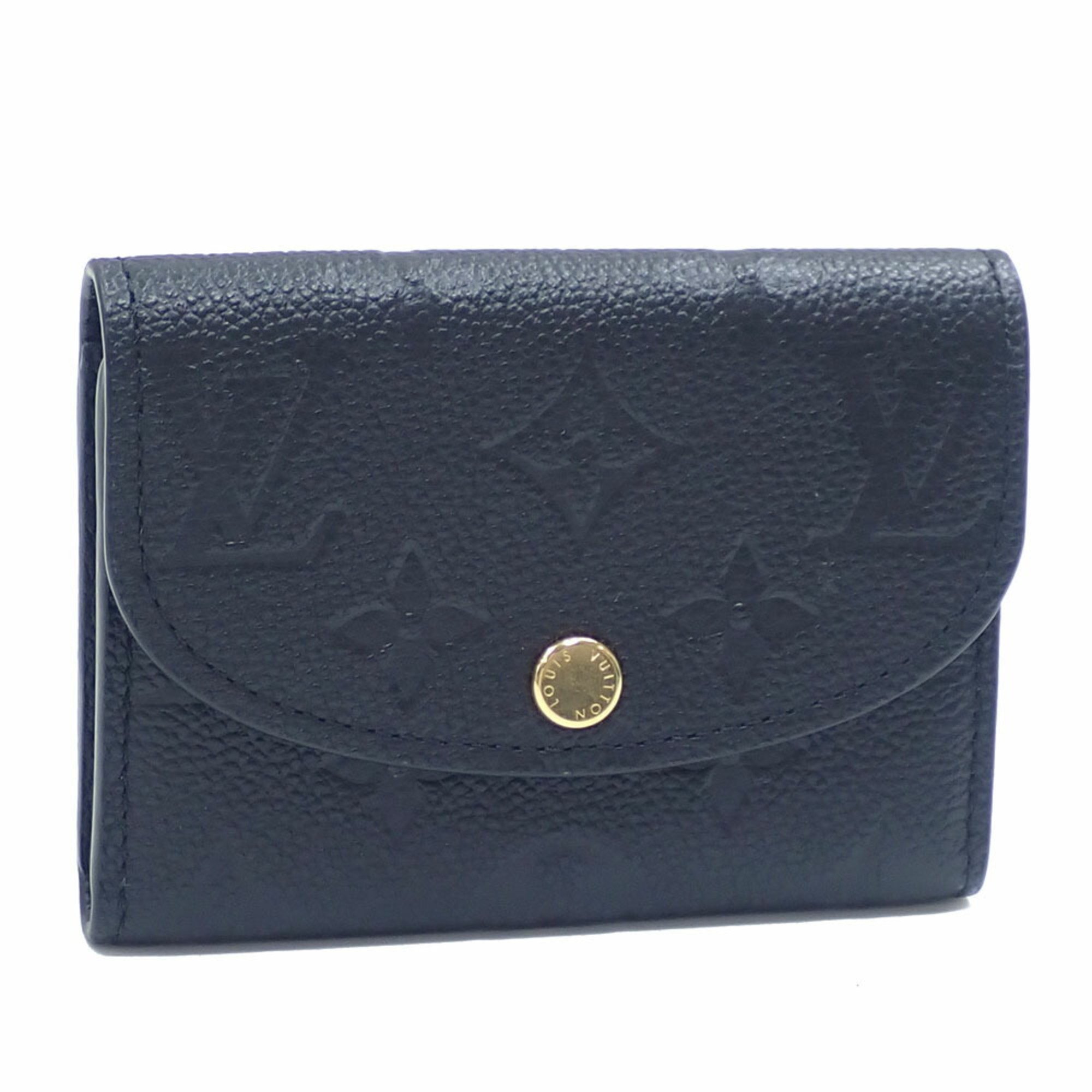 Louis Vuitton Coin Case Monogram Empreinte Portemonnaie Rosalie Women's M81455 Noir Black Purse A6048820