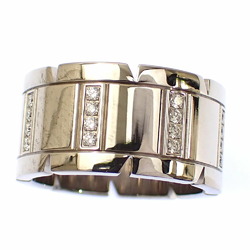 Cartier Tank Francaise Ring for Men Diamond K18WG Size 16 #56 18.7g 750 18K White Gold 043169