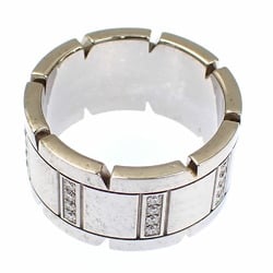 Cartier Tank Francaise Ring for Men Diamond K18WG Size 16 #56 18.7g 750 18K White Gold 043169