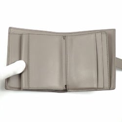 Celine Bi-fold Wallet Small Strap Women's Grey Light Blue Calfskin Leather A214772