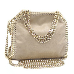 Stella McCartney Falabella Tote Bag for Women, Beige, Faux Leather, 234387, Tiny Shoulder, A215036