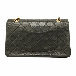 Chanel Shoulder Bag Matelasse Lambskin Black Women's