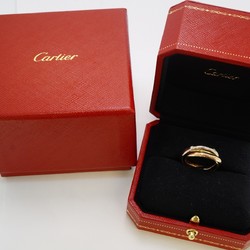 Cartier Ring Trinity 5PD #54 Diamond K18YG Yellow Gold K18WG White K18PG Pink Size 14 Men's Women's