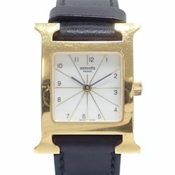 Hermes H Watch Women's Quartz SS Leather Strap HH1.201 Battery Operated A2235703