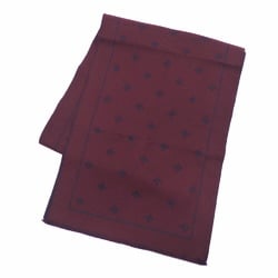 Gucci Bee & Star Scarf Men's Wool Navy Bordeaux 430583 A6048745