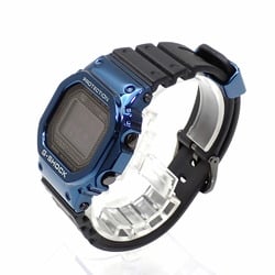 Casio G-SHOCK Men's Watch Tough Solar Stainless Steel Rubber Strap GMW-B5000G-2JF Light-Charging Blue x Black Radio-Controlled Bluetooth A2236563