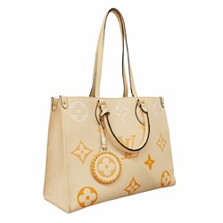 Louis Vuitton Tote Bag Monogram Empreinte On the Go MM M45717 Crème Saffron Ladies