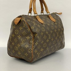 Louis Vuitton Handbag Monogram Speedy 30 M41108 Brown Ladies