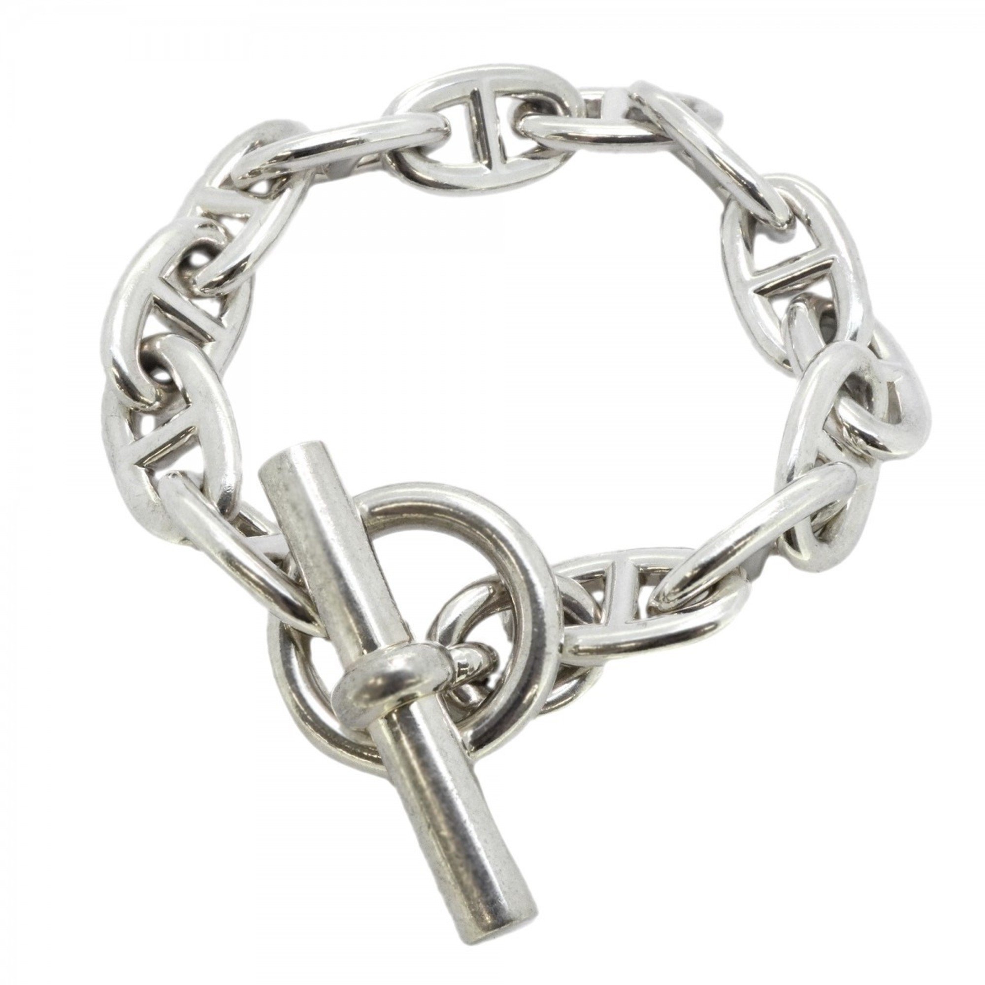 Hermes Bracelet Chaine d'Ancre Silver 925 for Men and Women