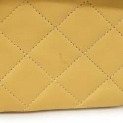 Chanel Shoulder Bag Matelasse Lambskin Beige Women's