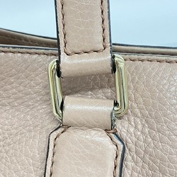 Gucci Handbag Bamboo 365346 Leather Pink Champagne Ladies