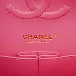 Chanel Shoulder Bag Matelasse Caviar Skin Pink Champagne Ladies