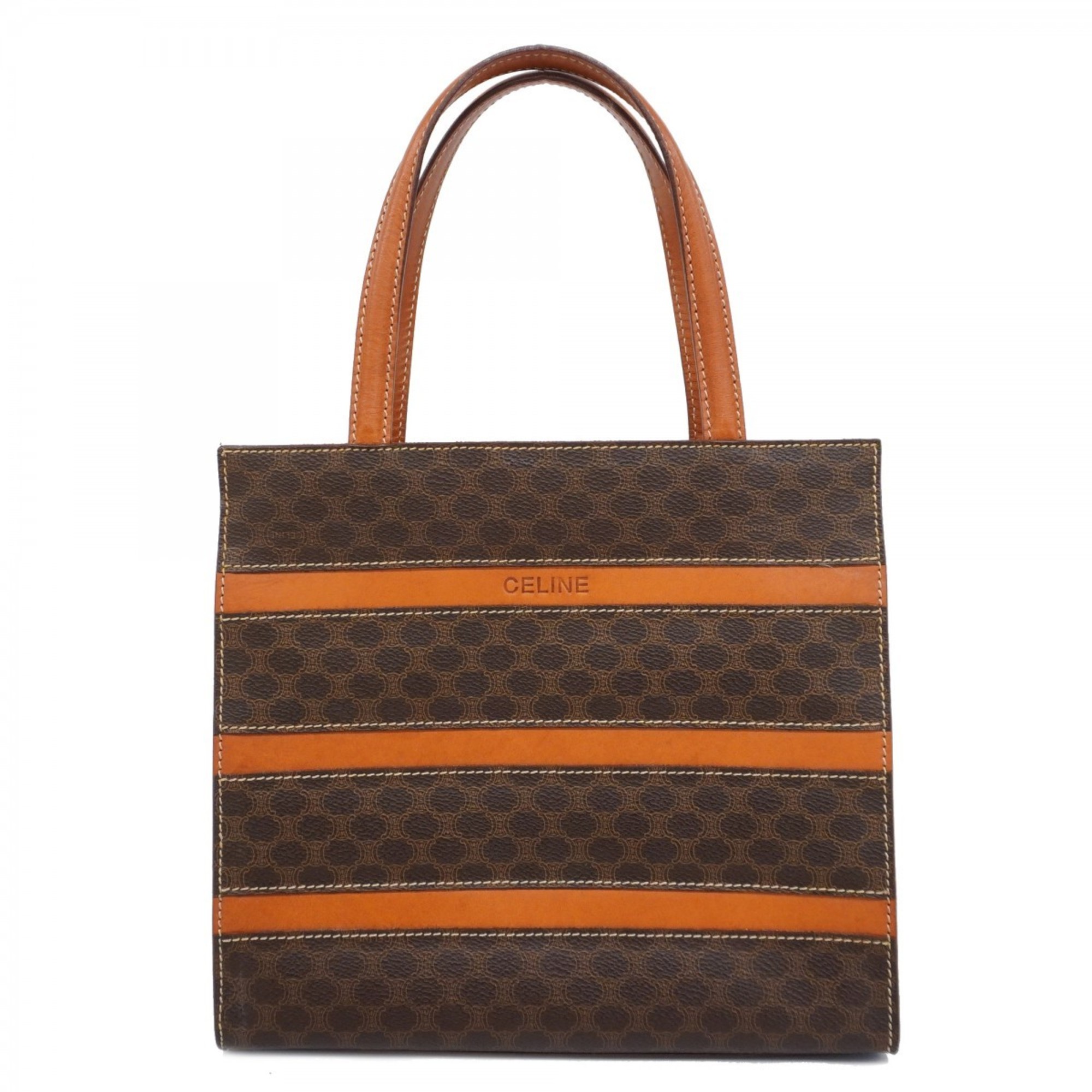 Celine Tote Bag Macadam Brown Women's