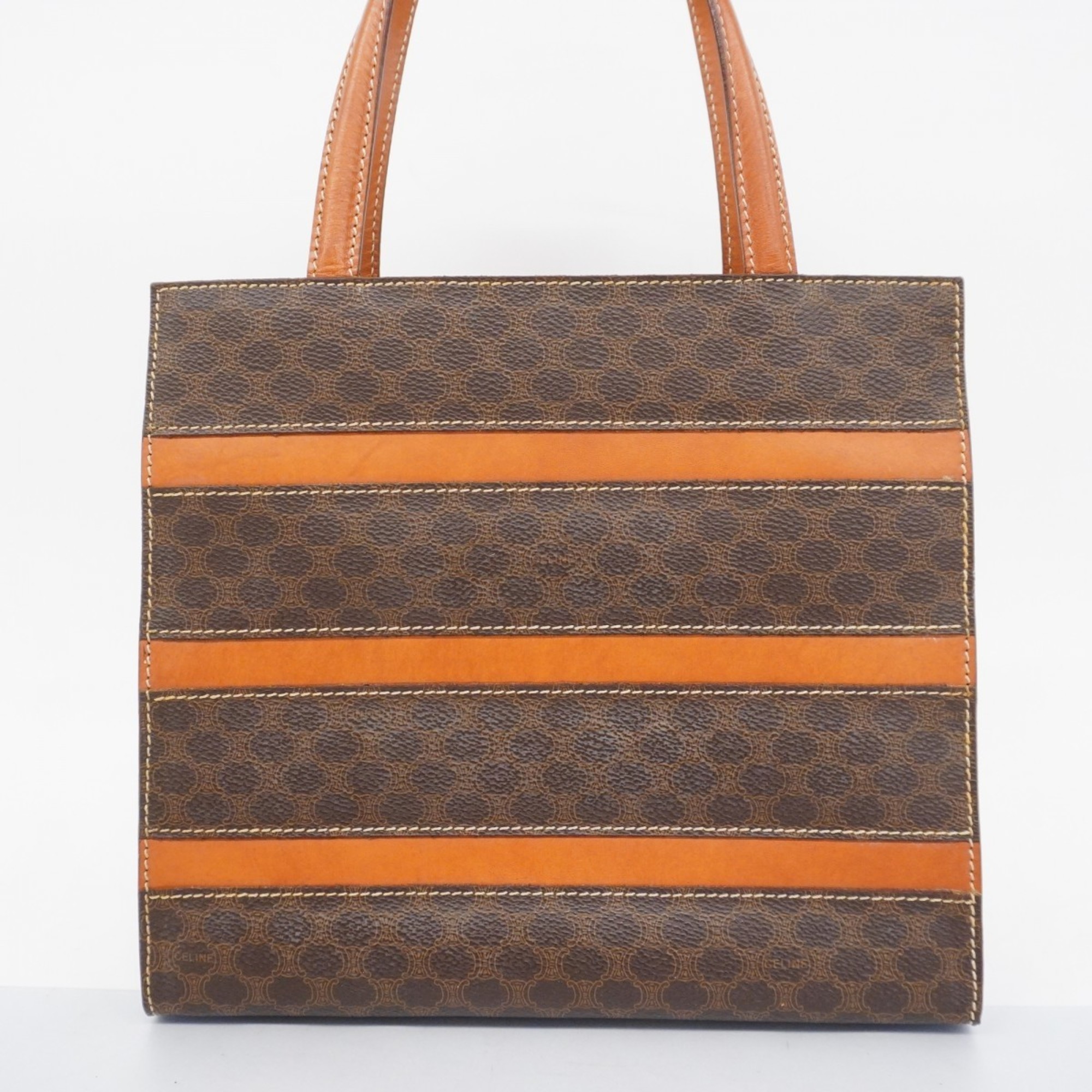 Celine Tote Bag Macadam Brown Women's