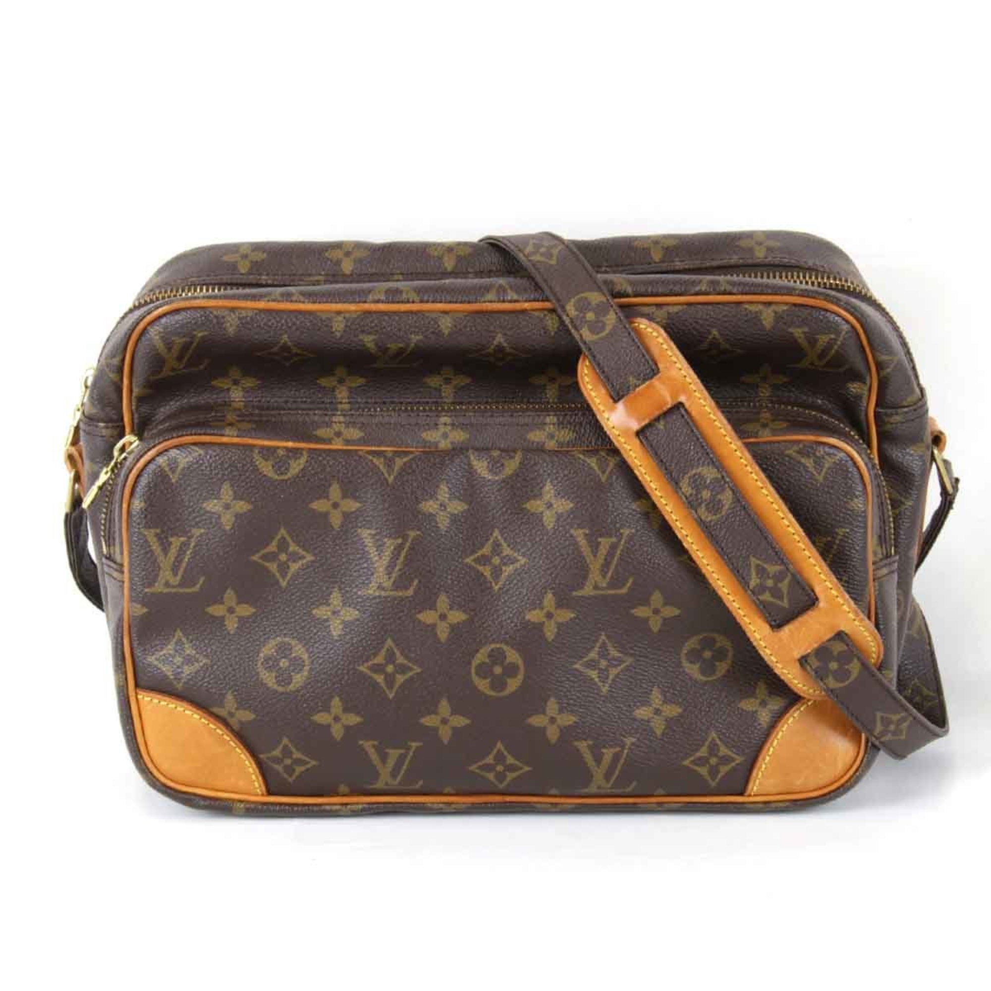 LOUIS VUITTON Louis Vuitton Nile M45244 Shoulder Bag Monogram Canvas Brown Women's