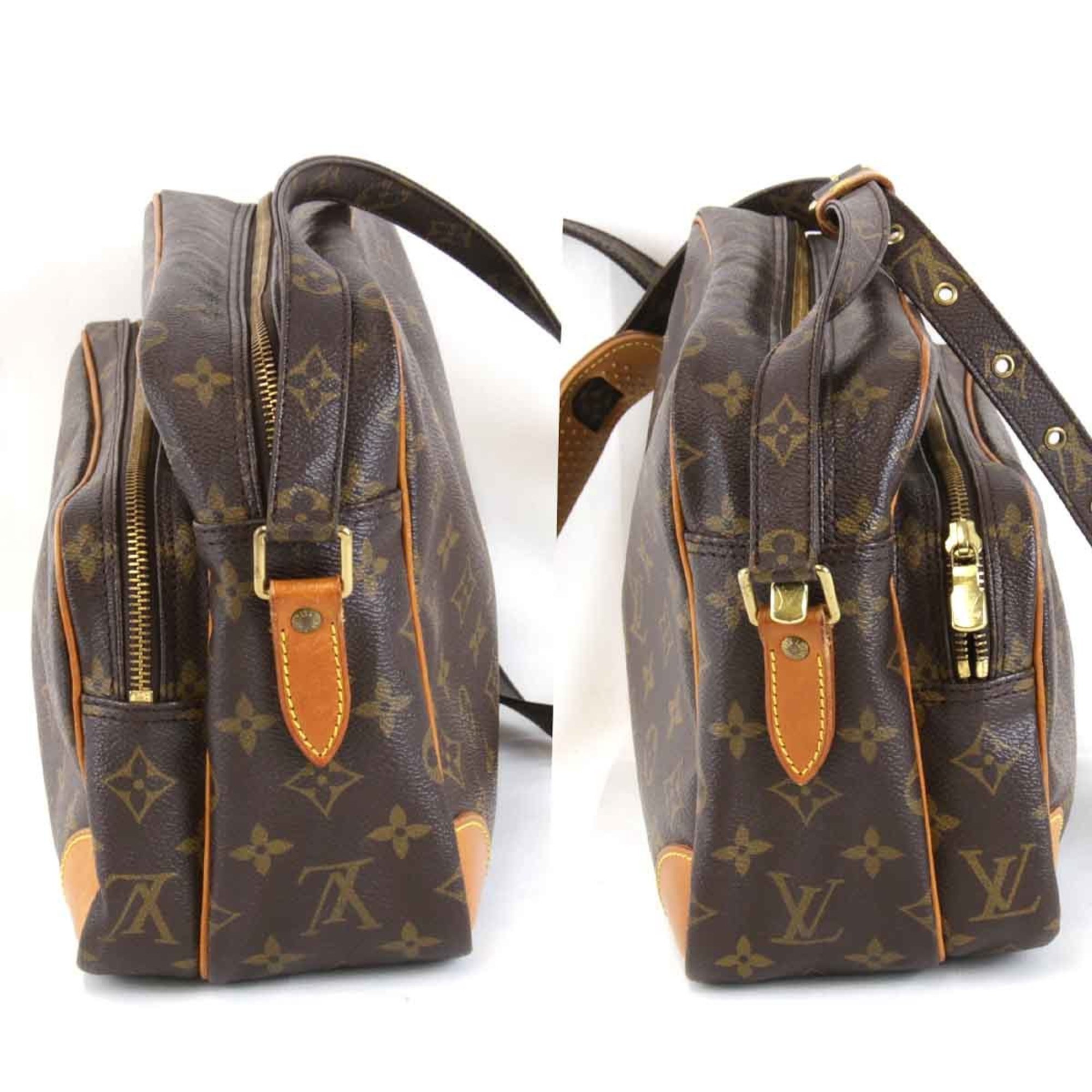 LOUIS VUITTON Louis Vuitton Nile M45244 Shoulder Bag Monogram Canvas Brown Women's