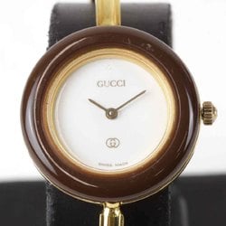 GUCCI Change Bezel Bangle Watch 1100L Quartz Women's