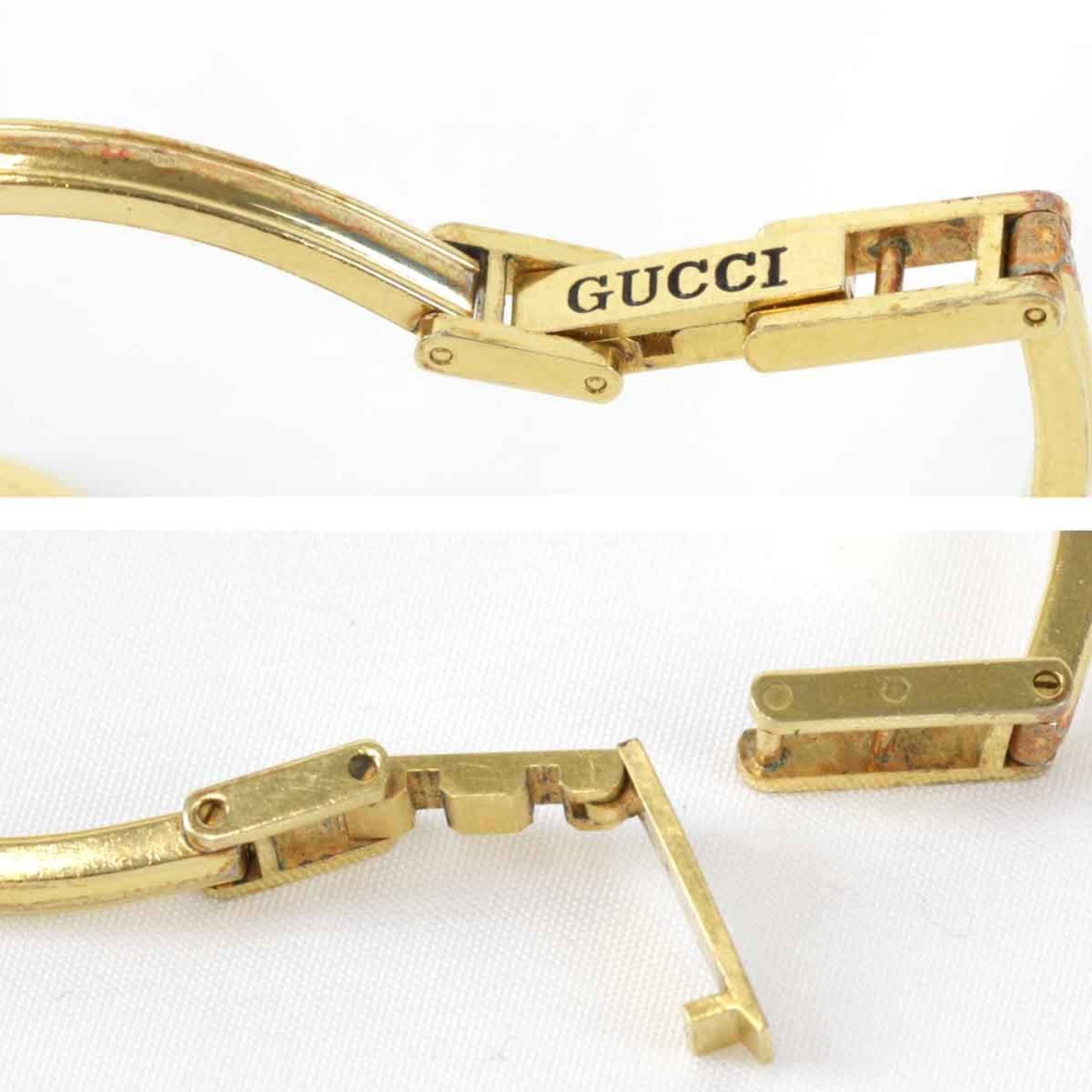 GUCCI Change Bezel Bangle Watch 1100L Quartz Women's