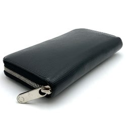 LOUIS VUITTON Louis Vuitton Zippy Wallet Round Long Epi Leather Black Noir M60072 Women's