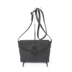 BURBERRY Shoulder Bag Leather Black Women's