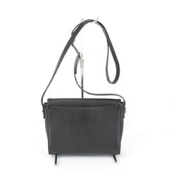 BURBERRY Shoulder Bag Leather Black Women's