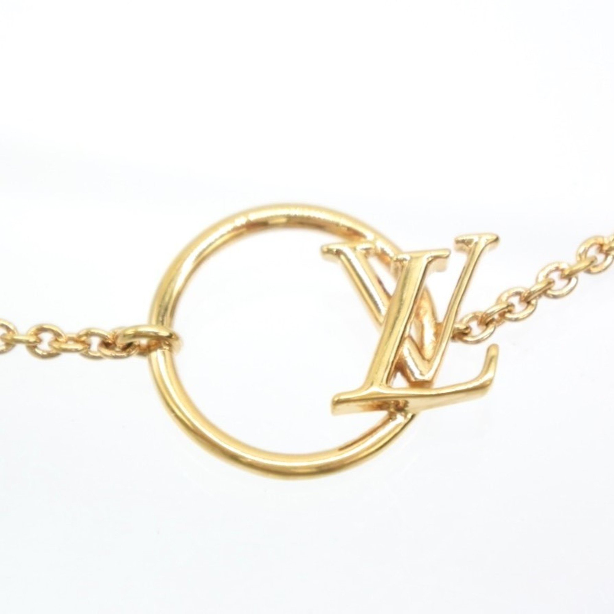 LOUIS VUITTON Louis Vuitton Bracelet LV Eclipse M00761 Gold Women's