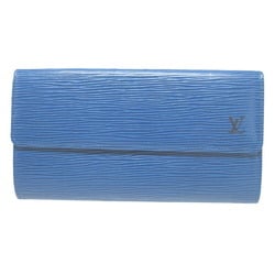 Louis Vuitton Epi Pochette Porto Monnaie Credit M63575 Toledo Blue 1350LOUIS VUITTON