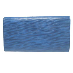 Louis Vuitton Epi Pochette Porto Monnaie Credit M63575 Toledo Blue 1350LOUIS VUITTON