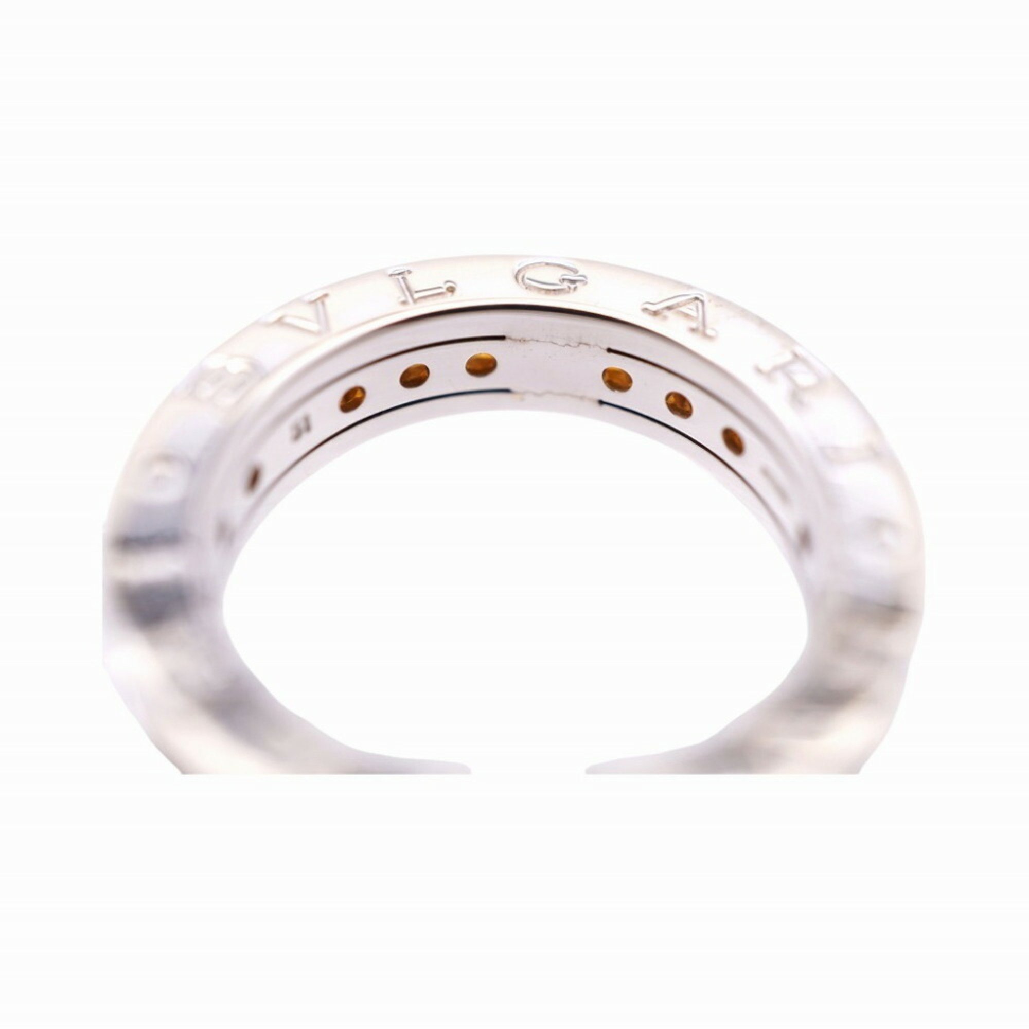 BVLGARI B-ZERO1 Citrine K18WG Ring #51 White Gold B-Zero One 0040BVLGARI