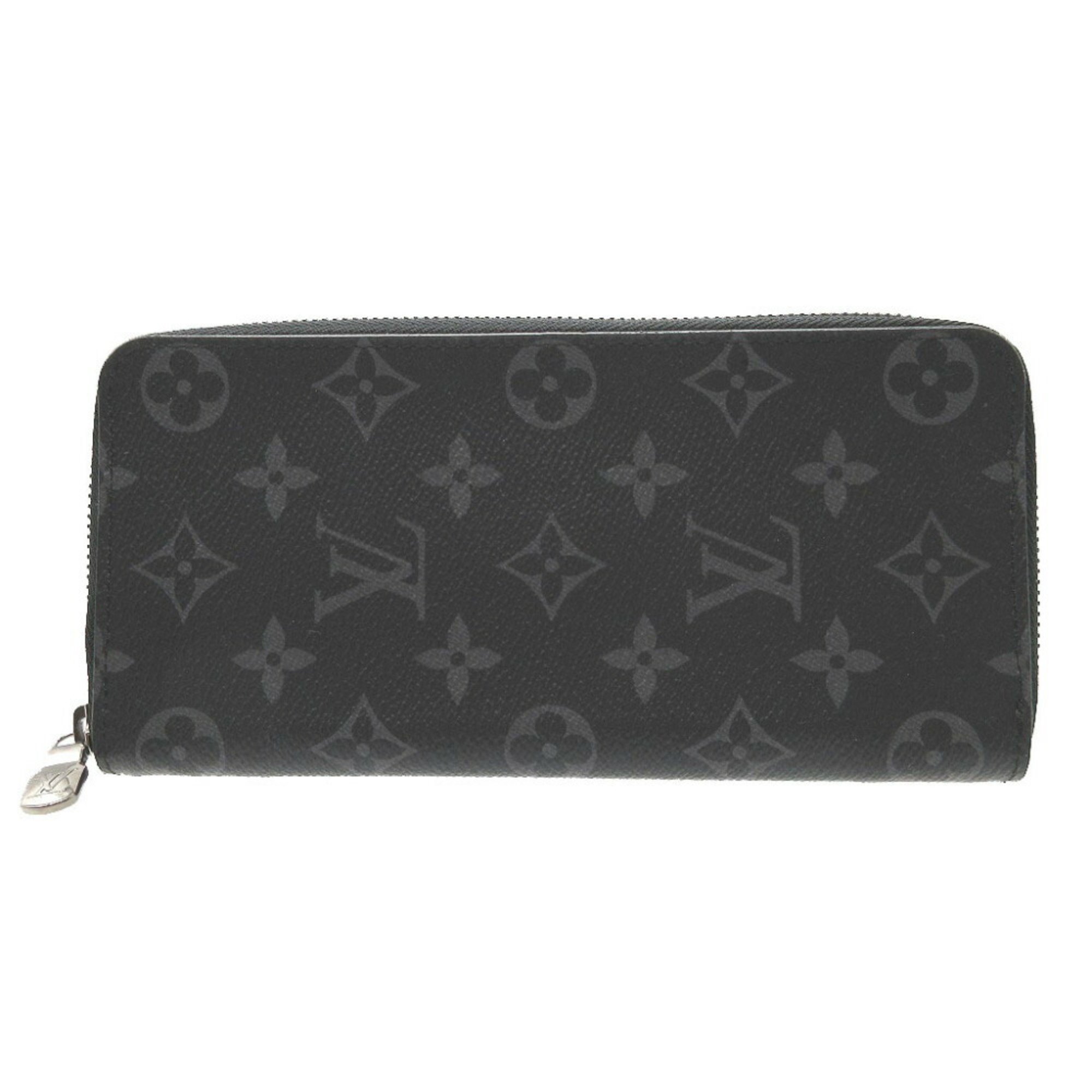 Louis Vuitton Monogram Eclipse M62295 Zippy Wallet Vertical Grey Round Long 1522LOUIS VUITTON